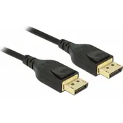 Kabel Delock Displayport - 2M Black 85660  4043619856602