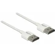 Kabel Delock Hdmi - 2M biały 85137  4043619851379