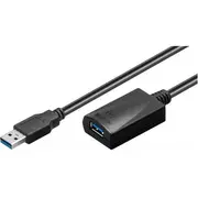 Kabel Usb Microconnect Usb-A - 15 m Black Usb3.0Aaf15A  5704174216599