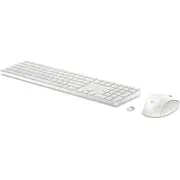 Klawiatura  mysz Hp 655 Zestaw klawiatura i bezprzewodowy 2.4 Ghz Qwertz niemiecki biały 860P8AaAbd 197497587579