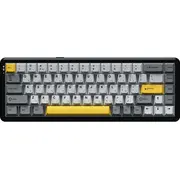 Klawiatura gamingowa bezprzewodowa mechaniczna Ak680 Max 88K Magnetic -Black-Gray-Yellow Keycaps-Rgb -Aluminum Positioning Plate-3 Model Version  Ak680-M-Bgy-A 6976412985034