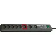Listwa zasilająca Brennenstuhl Secure-Tec przeciwprzepięciowa 8 gniazd 3 m czarna 1159490936  4007123611867