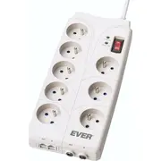 Listwa zasilająca Ever Home przeciwprzepięciowa 8 gniazd 2 m White T/Lz05Hom019/0000  5907683602345