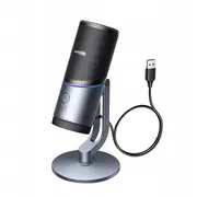 Mikrofon Ugreen Cm769 na biurko, z Usb-A, Rgb Led - srebrny  6941876236299