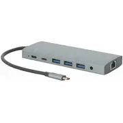 Mobilis 020028 stacja dokująca Przewodowa Usb 3.2 Gen 1 3.1 Type-C Gray  3700992537306