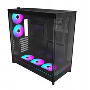 Montech Hs02 Pro Pc-Gehäuse, Midi-Tower, Atx, Tempered Glass, Argb - Black  B 4710562741377