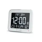 Muse  Wall Clock with Alarm Function M-090 Wmc White 3700460209827
