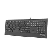 Natec  Keyboard, Barracuda, Us Layout, Slim Keyboard Barracuda Standard Wired Black 529 g Nkl-0876 5901969407099