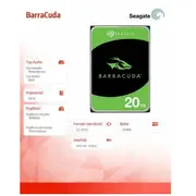 Seagate Hdd Barracuda 20Tb 3.5 inches St20000Dm001  8719706439411