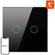Smart Light  Zigbee Avatto Zts02-Eu-B2 2 Way Tuya Black 6976037360384 047928