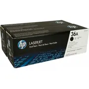 Hp original Laserjet Toner cartridge Cb436Ad black standard capacity 2 x 2000 pages 2-Pack  0884962022368