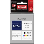 Activejet Ah-M652Rx ink Replacement for Hp 652 F6V25Ae/F6V24Ae Premium 1 x 20 ml, 21 ml black, color  5901443111061 Expacjahp0292