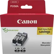 Tusz Canon ink double pack black Pgi-520Bk  2932B019 8714574679433