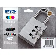 Epson 35 Original Druckerpatronen Multipack Schwarz, Cyan, Gelb, Magenta T3586  C13T35864010 8715946632339 6802-6Qm