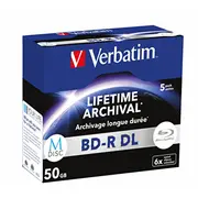 Verbatim M-Disc Bd-R Dl 6X 50Gb 5Xjewelc  43846 0023942438458