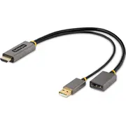 Adapter Av Startech Hdmi - Displayport  Usb-A srebrny 128-Hdmi-Displayport 065030897143