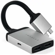 Adapter Usb Satechi Usb-C Dual - Hdmi x2 Silver  St-Tcdhas 879961008345