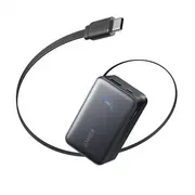 Anker  Nano Power Bank 45W with Built-In Retractable Usb-C Cable A1638H11 10000 mAh Black 194644209599