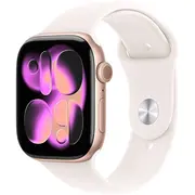 Apple Watch 11 Gps 46Mm Rose Gold Alu Sport Band S/M Pink  Mev64Et/A 195950463606