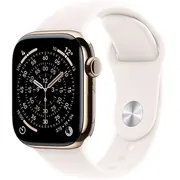 Apple Watch Series 11 Gps  Cellular 42Mm Gold Titanium Case with Sport Band Light blush - M/L Mf8X4Zr/A 0195950629477 Q502-0Ap