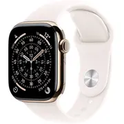 Apple Watch Series 11 Gps  Cellular 42Mm Gold Titanium Case with Light Blush Sport Band - M/L Mf8X4Mp/A 195950629682
