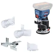 Bosch Powertools Akku-Kantenfrse Gkf 18V-8 Professional solo, 18Volt Blau/Black, ohne Akku und Ladegert  06016C2000 4059952640761