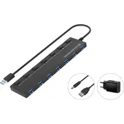 Conceptronic Usb-Hub 7-Port 3.0  -7X3.0 5Gbps m.Netz. sw Hubbies19Bp 4015867235348