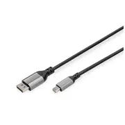 Digitus  8K Displayport Adapter Cable, Mini Dp to Dp, 2 m Db-340106-020-S 4016032484226
