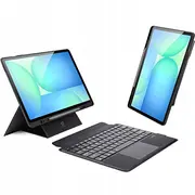 Dux Ducis Case Dk Foldable with Wireless Keyboard For Samsung Tab S10 Fe Plus, Black  6971824155488