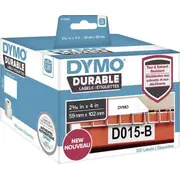 Dymo Etiketten Kunststoff weiß  653254 3026981122903