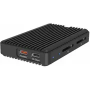 Icy Box Ib-Cr602M-C31 M.2 Nvme/Sata Ssd case with cardreaderr 2X Sd 4.0  4250078174882