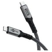 Goobay  Usb-C Cable with Textile Sheath, Usb4, 240 W, 40 Gbit/S, Power Delivery, 1.5 m 74212 4040849742125