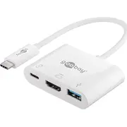 Goobay Usb-C - Hdmi  Usb White 62104 4040849621048