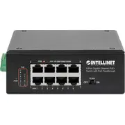 Intellinet 8-Port Poe Gb  Poe-Passthrough 1Xpd 95W Eingangsstrom 7X Pse Strombudget bis 120W Din-Hutschienenmontage 561624 0766623561624