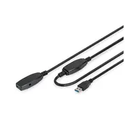 Kabel Usb Digitus 10 m Black Da-73105  4016032457480