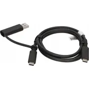 Kabel Usb Lenovo Usb-C - 1 m Black Cable W/ Dongle Tp  5706998104106