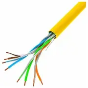 Lanberg Lan Utp Cable 100Mb/S 305M Wire Cca Yellow  Lcu5-10Cc-0305-Y 5901969427639 Kgwlaesic0040