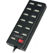 Logilink Usb2.0 hub, 13-Port with On/Off switch  Ua0126 4052792006902