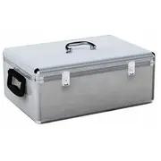 Mediarange Kufer na 500 płyt, srebrny Box77  4260057123411