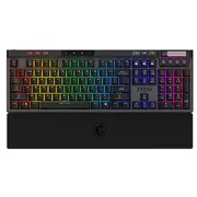 Msi  Strike Pro Wireless Gaming keyboard Us Black 2.4 Ghz Wireless, Bluetooth, Usb 2.0 Kailh Midnight Silent Tactile W 4711377270106