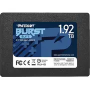 Patriot Burst Elite 1,92 Tb Black, Sata 6 Gb/S, 2,5  Pbe192Ts25Ssdr 8149140277766