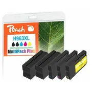 Peach Patrone Hp Nr.963Xl Multipack Plus Oem reset 2Xb,C,M,Y remanufactured  Pi300-1032 7640460548150