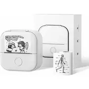 Phomemo T02 Drukarka Termiczna Bluetooth Do Zdjęć Naklejek Notatek Etykiet / White  Sb8081 5904647818408