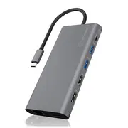 Raidsonic  12-In-1 Usb Type-C dock with Pd 100W Box Ib-Dk4050-Cpd Dock Ethernet Lan Rj-45 ports 1 3.0 3.1 Gen quantity 2 Hdmi 4250078170525 Ayicys000000047