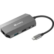 Sandberg 6W1 Travel Dock Usb-C 136-33  5705730136337