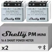 Shelly Pm Mini Gen3 Set of 2 Controllers, Wifi/Bluetooth  Pmminigen3X2 3800235261620 070494