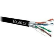 Solarix Kabel instalacyjny Stp, Cat6A, drut, Pe, cewka 500M Sxkd-6A-Stp-Pe  26000040 8595684701081