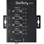 Startech 4 Port industrieller Usb auf Rs232/422/485 Serieller Adapter - 15Kv Esd Schutz zu Seriell  Icusb234854I 0065030878562