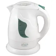 Adler  Kettle Ad 08 Standard 850 W 1 L Plastic 360 rotational base White w 5907468860083