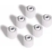 Alphacool Eiszapfen 13/10 mm Anschraubtülle G1/4, 6-Pack - weiß  17624 4250197176248